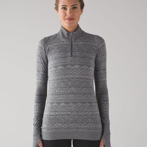 Lululemon Rest Less Pullover Top Size 6 Gray